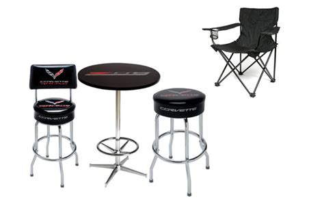 This corvette stool comes with a swivel base and chrome plated legs. CORVETTE STOOLS & CHAIRS | Corvette Gifts