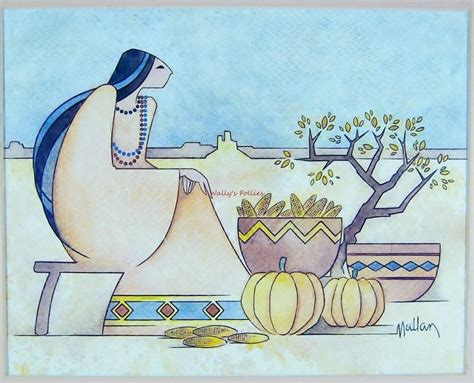 See more ideas about native american art, mullan, indian art. G E Mullan- Native American woman with harvest corn and ...