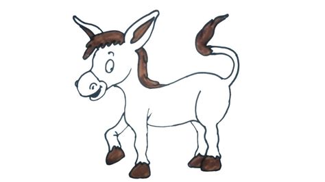 Maybe you would like to learn more about one of these? how to draw a donkey | Easy Step by Step Drawing for kids ...