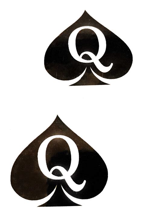 Buy 45 X Queen of Spades QOS Brand Temporary Tattoos - Hotwife - BBC - Cuckold - Swinger Online