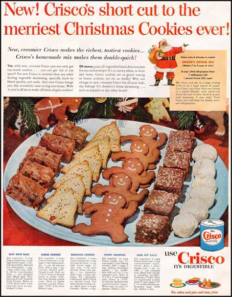 Christmas cookies become available the last week of october. View from the Birdhouse: Throwback Thursday - Vintage Christmas Baking Ads