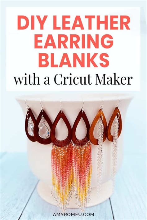 I found that with thinner. How to Make Leather Earrings with a Cricut Maker - Amy ...