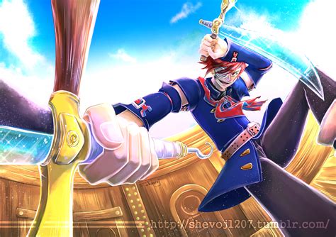 In battle, vyse uses two pirate cutlasses. Commission Art - Vyse from Skies of Arcadia by shevoj on ...