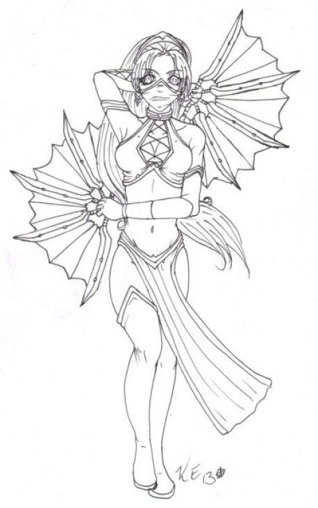 Projectiles are commonly used in zoning to keep the opponent from kitana has a variety of projectiles that can be used to control space. Kitana From Mortal Kombat Coloring Page To Print Online ...