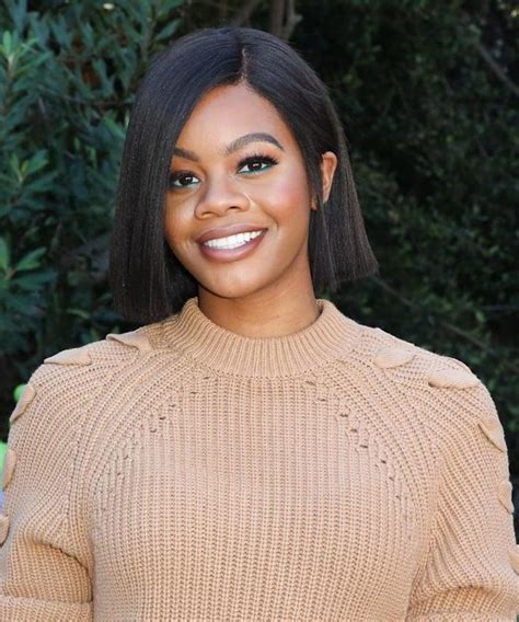 As a professional hairstylist, i think she looks absolutely beautiful. Gabby Douglas Gets Honest About Her Natural Hair Journey: "I Have Developed Thick Skin"