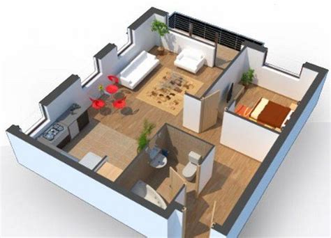 17 inspirasi denah rumah minimalis 3 kamar tidur. Desain Rumah Minimalis 1 Kamar Tidur