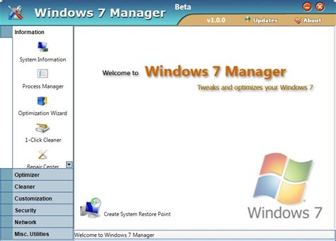 (free download, about 10 mb). Windows 7 Manager | Download | Hardware Upgrade