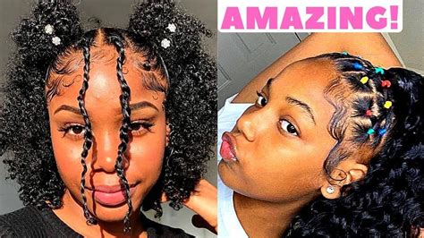 Maybe you would like to learn more about one of these? ‼️ EASY NATURAL HAIRSTYLES + SLAYED EDGES PT 3 2019 | BACK ...