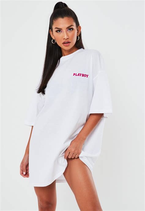 playboy-x-missguided-tall-white-printed-oversized-t-shirt-dress
