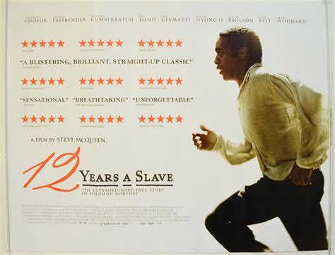 Additional movie data provided by tmdb. 12 Years A Slave - Original Cinema Movie Poster From ...