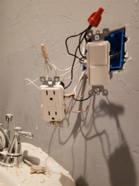 You should always call a professional electrician for. electrical - wiring a double light switch in bathroom - Home Improvement Stack Exchange