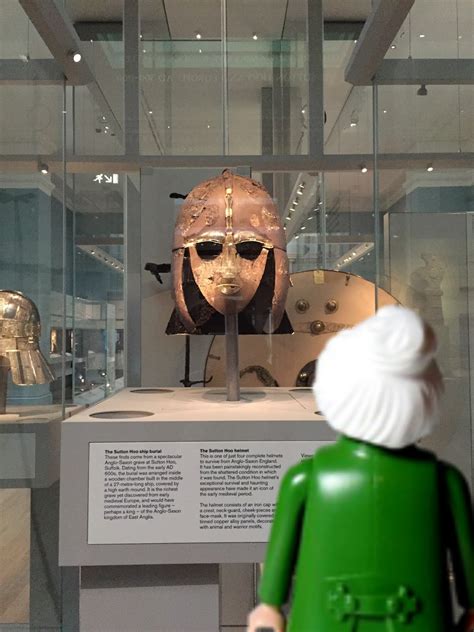 This helmet was found at a burial site in suffolk along with many other valuable objects. THE GRANDMA'S LOGBOOK ---: THE SUTTON HOO HELMET, AN ANGLO ...