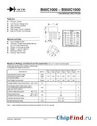 Silicon bridge rectifier 40 v 1500 ma. B380C1500 (WTE) - 1.5A BRIDGE RECTIFIER