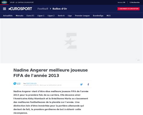 Her height is 1.57 m and her weight is 45 kg. Nadine Angerer est dans l'annuaire des célébrités Nadine.fr