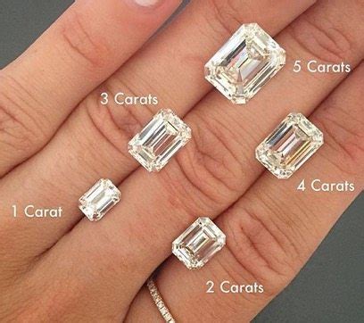 Carat weight affects how strictly diamonds are graded as well. 5 Carat Emerald Cut Diamond Size - Your Diamond Teacher