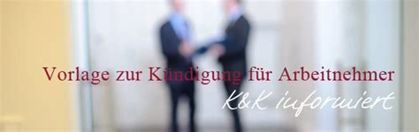 Alles rund ums thema kündigung schreiben: Muster: Ordentliche, fristgerechte Kündigung Arbeitnehmer