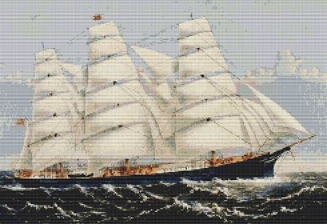 Check out our cross stitch pattern selection for the very best in unique or custom, handmade pieces from our sewing & needlecraft shops. Schooner Ship Sailboat Cross Stitch Pattern - Instant ...