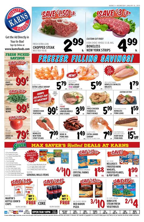 Enjoy the lowest prices in town every day at food depot. Karns Quality Foods Weekly ad Flyer September 10 - 16 ...