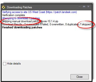 About Manually Downloaded Patch Definitions