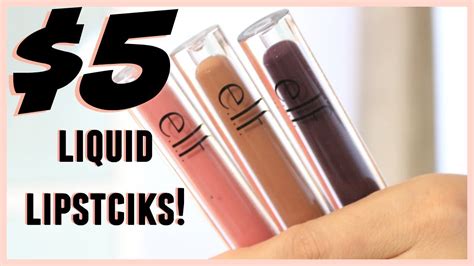 Now that's out of the way, a brief introduction. ELF MATTE LIQUID LIPSTICKS REVIEW - YouTube