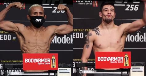 However, moreno's consistent aggression led. UFC 256 Weigh-Ins: Deiveson Figueiredo and Brandon Moreno ...