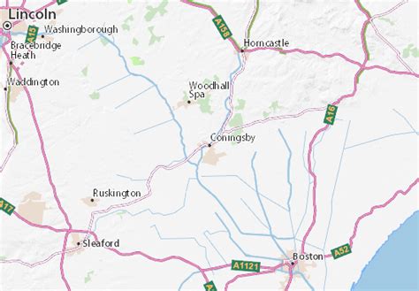 Google satellite map of coningsby. MICHELIN Coningsby map - ViaMichelin