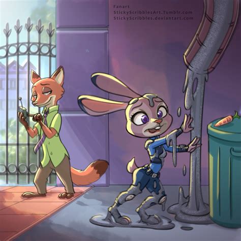 We think stickies is the. Zootopia, Nick and Judy1 by StickyScribbles on DeviantArt