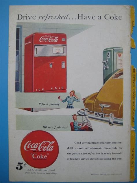 Es gibt viele gründe, an eine bessere welt zu glauben. COCA COLA WERBUNG 1948 kaufen auf Ricardo