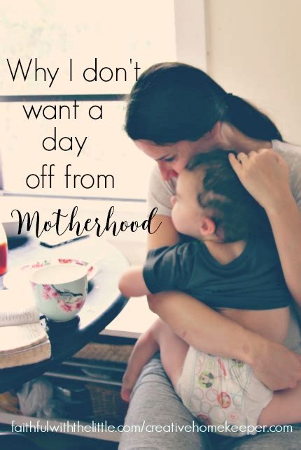 Be it a husband or a son or a daughter, if you are planning to celebrate mother's day, then this post may be really helpful. Why I don't want a day off from Motherhood - Creative Home ...