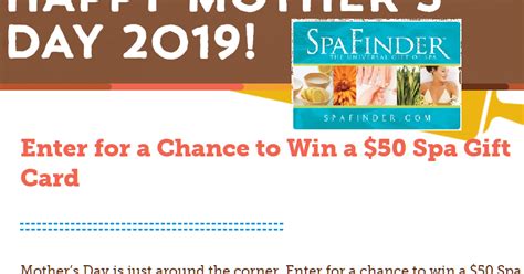 Doing a gift card exchange for cash is what these dedicated websites are all about, so you can turn an unwanted gift into money to spend on something else. Spafinder $50 Gift Card Giveaway - 5 Winners. Limit One ...