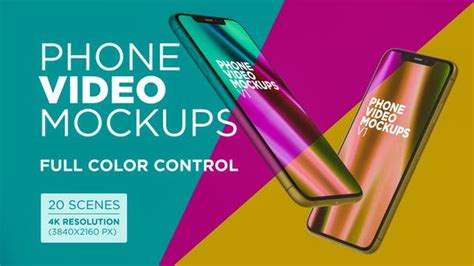 Download Phone Video Mockups V1 - Videohive 27435901 | Adobe Download