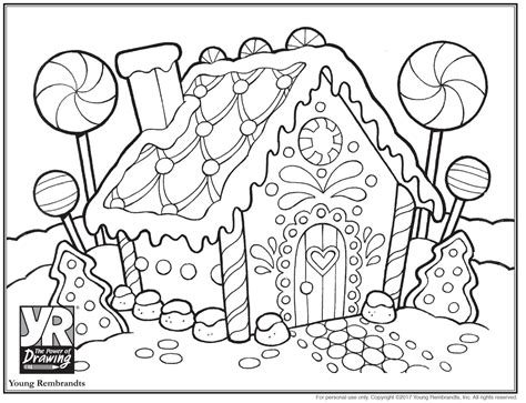 An adult coloring book featuring over 30 pages of giant super jumbo large designs of adorable gingerbread houses, candy, santa claus, and more for holiday fun and christmas cheer for stress relief 34. Gingerbread House Coloring Pages to Print Free Coloring ...