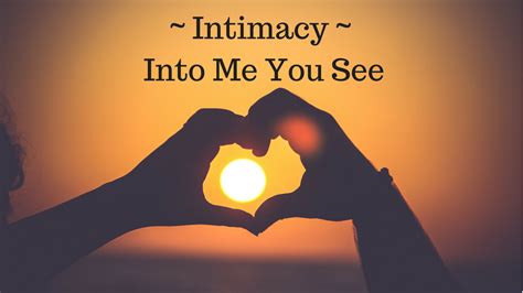 Intimacy is a 2001 film directed by patrice chéreau, starring mark rylance and kerry fox. It's Not All About Sex - 3 Secrets to Building True Intimacy