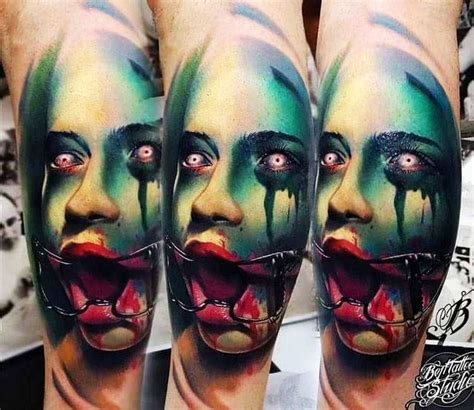 31 regrettable tattoos to make you rethink your own ink. Scream face tattoo by Bejt Tattoo | Post 21725