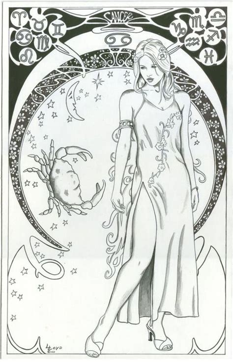 I've included some characteristics i found online for each sign. cancer - difficult coloring pages of zodiac signs --> If ...