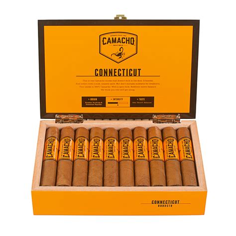 These new cigars are comprised of tobaccos from both. Camacho Connecticut Robusto - Puros