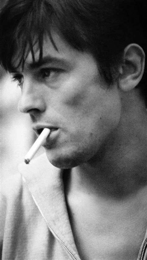 Alain Delon / Romy Schneider Seated Alongside Alain Delon ...