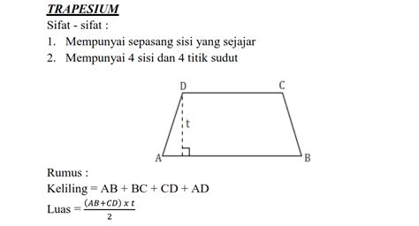 Berikut ini rumus luas dan keliling trapesium, yakni sebagai berikut soal pertama, mencari luas trapesium. RUMUS LUAS DAN KELILING TRAPESIUM - MATEMATIKA