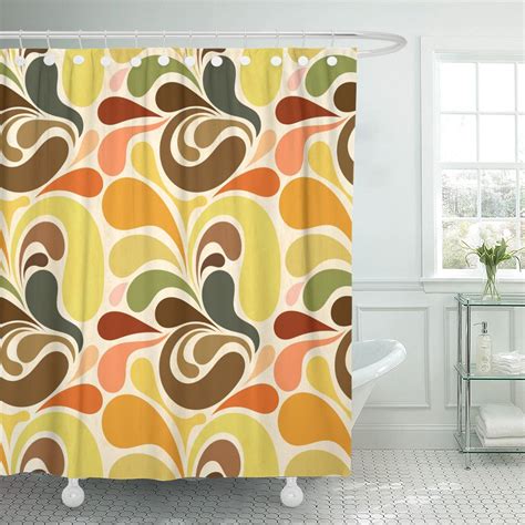 Color from the 1960s to the 1980s are known for their bright, vibrant hues. PKNMT 1970S Retro Abstract Floral Pattern 1960S Flower ...