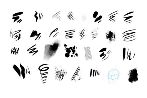 Especially for the ones that use often graphic tablets. Kyle's Ultimate Drawing Brushes for Photoshop on Behance