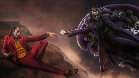 See more ideas about heath ledger joker, joker, heath ledger. Joker as Joaquin Phoenix and Heath Ledger in Michelangelo ...