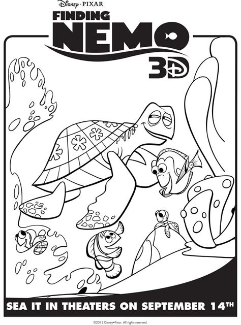Finding nemo coloring pages are a fun way for kids of all ages to develop creativity, focus, motor skills and color recognition. Finding Nemo's Marlin, Dory, & Crush - Free Printable ...