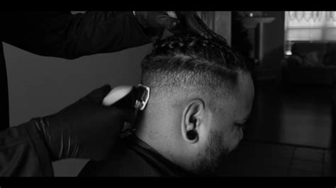 Textured spiky hair + medium fade. Braided with drop mid fade - YouTube