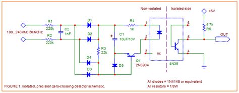 Output for the zero level detector with output bounded at both positive and negative maximum voltage. CNY17 I_F=60mA? - Mikrocontroller.net