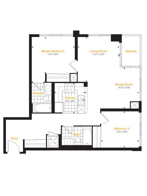 Maybe you would like to learn more about one of these? Amber Condos by Pinnacle |Residence 04 Floorplan 2 bed & 2 ...