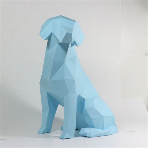 Ideal auf fotopapier oder etwas dickeren druckerpapier 160 und mehr bei vielen ist auch passendes hintergrundpapier dabei das man sehr gut auch. Labrador out of paper, papercraft, DIY, 3D, papermodel ...