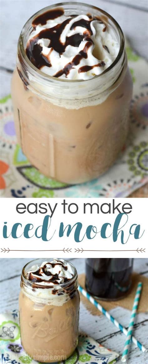 Here's how to make iced coffee at home. EASY TO MAKE ICED MOCHA RECIPE #drink #delicious | Mocha ...