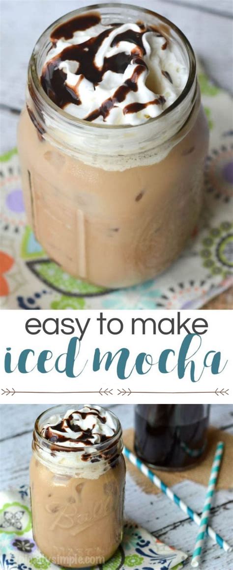 Delicious coffee made in minutes. EASY TO MAKE ICED MOCHA RECIPE #drink #delicious | Mocha ...