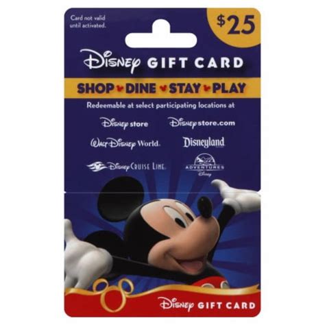 Gift cards are very popular during the holidays. King Soopers - Disney $25 Gift Card, 1 ct