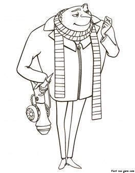 You can download and print out the coloring pages for kids minions gru from our website. Printable Gru Despicable Me 2 Coloring Pages - Printable ...